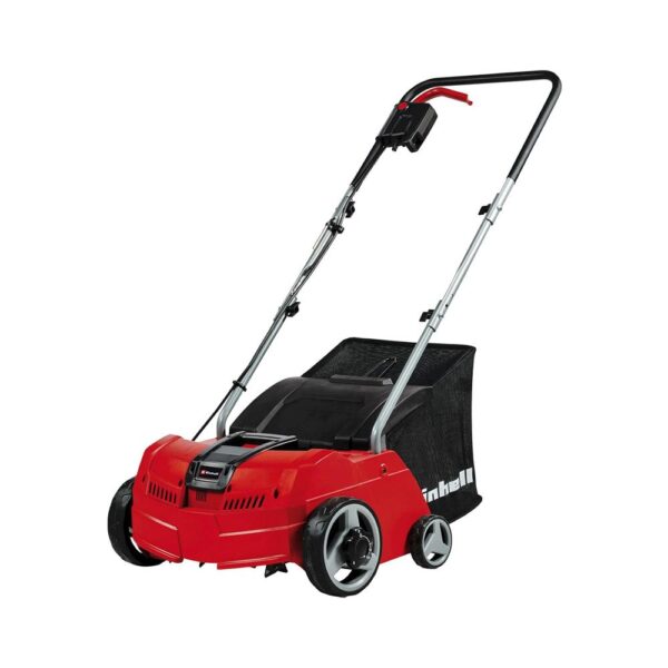 Einhell Electric Lawn Scarifier And Aerator 1200W 28 Litres Catch Bag 10m Cord - Red/Black