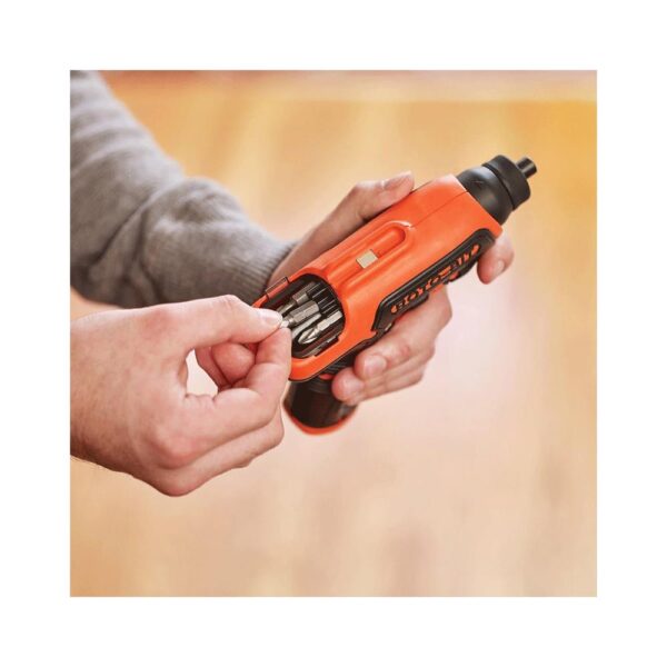 Black & Decker 3.6V Roto-Bit Cordless Screwdriver - Orange/Black - Image 7